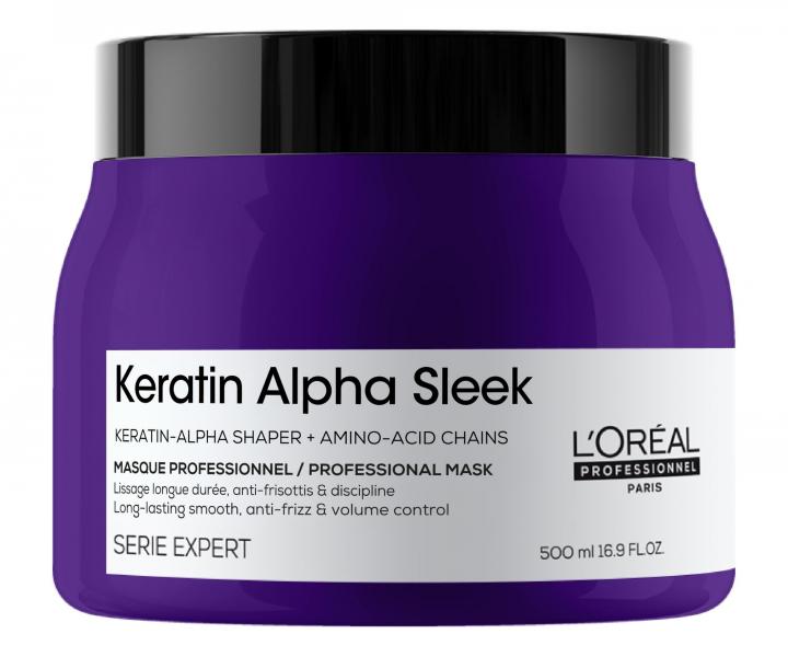 Maska wyg�adzaj�ca do w�os�w pusz�cych si� Lor�al Professionnel Serie Expert Keratin Alpha Sleek - 500 ml