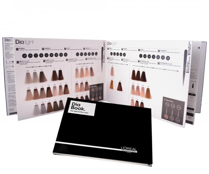 Wzornik paleta kolor�w farb do w�os�w Lor�al Professionnel Dia Book Dia Light & Dia Color