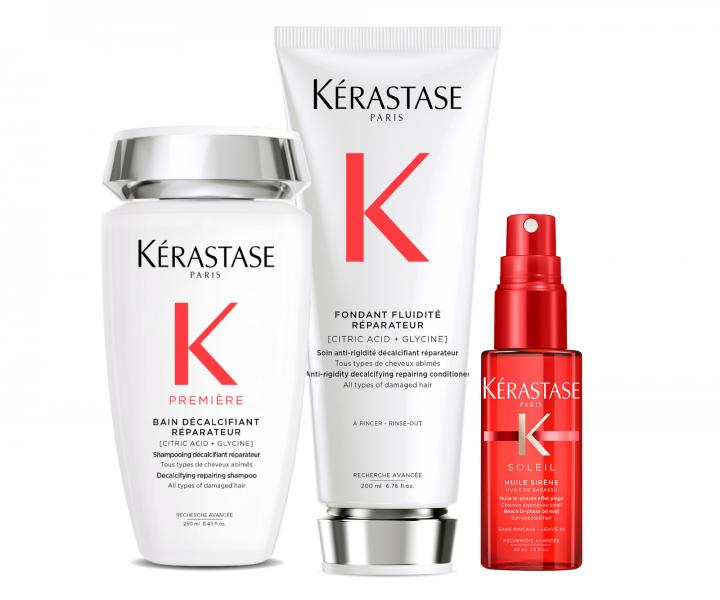 Zestaw do odbudowy zniszczonych w�os�w K�rastase Premi�re + olejek-mgie�ka z filtrem UV 45 ml gratis