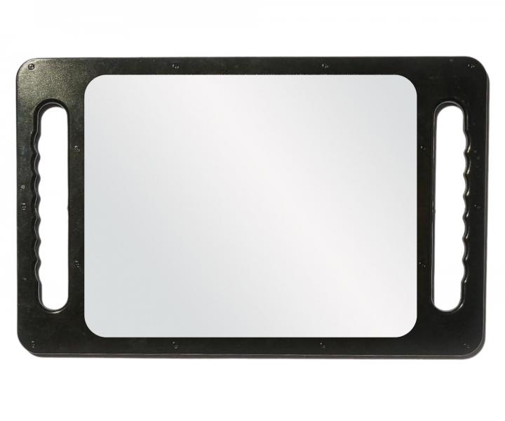 Lustro barberskie z dwoma uchwytami Reuzel Double Handled Mirror - czarne - 26 x 40 cm