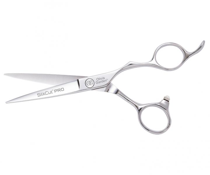 Noyczki fryzjerskie Olivia Garden SilkCut Pro Shear 5,75" - srebrne