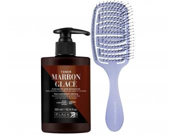 Toner koloryzujcy do wosw Black Professional Crazy Toner - Marron Glac (kasztanowy) + szczotka gratis