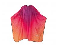 Peleryna fryzjerska do strzyenia wosw Eurostil Professional - wzr geometryczny - metalowy haczyk