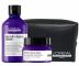 Seria wyg�adzaj�ca do w�os�w pusz�cych si� Lor�al Professionnel Serie Expert Keratin Alpha Sleek - zestaw - szampon + maska + kosmetyczka gratis