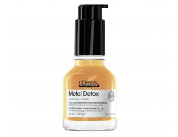 Olejek do w�os�w farbowanych i zniszczonych Lor�al Professionnel Serie Expert Metal Detox - 50 ml - uszkodzone opakowanie