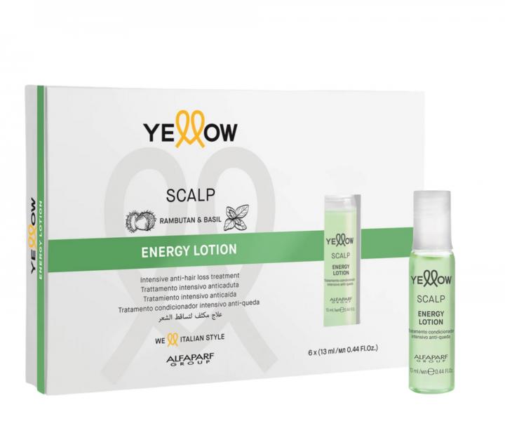 Intensywna kuracja przeciw wypadaniu w�os�w Yellow Professional Scalp Energy Lotion - 6 x 13 ml