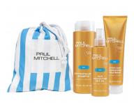 Zestaw do w�os�w nara�onych na dzia�anie s�o�ca Paul Mitchell Sun Trio + �ci�gany woreczek Paul Mitchell gratis