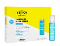 Serum roz�wietlaj�ce w ampu�kach nadaj�ce w�osom po�ysk Yellow Professional Hydra Care Light Blue Glow Serum - 6 x 13 ml