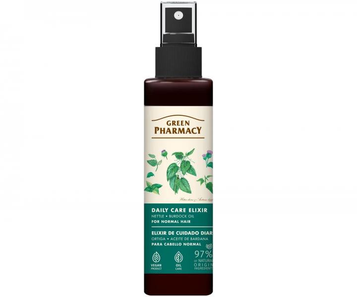Spray do w�os�w normalnych z pokrzyw� i olejem �opianowym bez sp�ukiwania Green Pharmacy Daily Care Elixir - 150 ml
