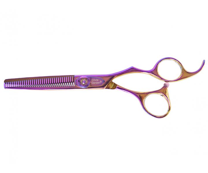 Seria profesjonalnych noyczek fryzjerskich Olivia Garden SilkCut Shear Rainbow Edition - tczowe