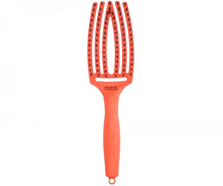 Szczotka Olivia Garden Fingerbrush Combo Medium On The Road - ciemnopomara�czowa - edycja limitowana