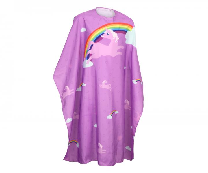 Peleryna fryzjerska dzieci�ca Olivia Garden - fioletowa - jednoro�ec