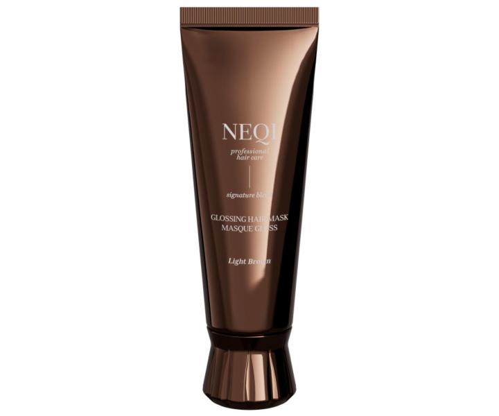 Maska koloryzuj�ca do w�os�w Neqi Glossing Hair Mask Light Brown - 120 ml - jasny br�z