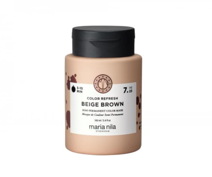 Maska o�ywiaj�ca kolor w�os�w Maria Nila Colour Refresh Beige Brown - be�owo-br�zowa - 100 ml