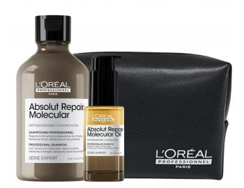 Zestaw do zniszczonych w�os�w Lor�al Professionnel Serie Expert Absolut Repair Molecular + kosmetyczka gratis