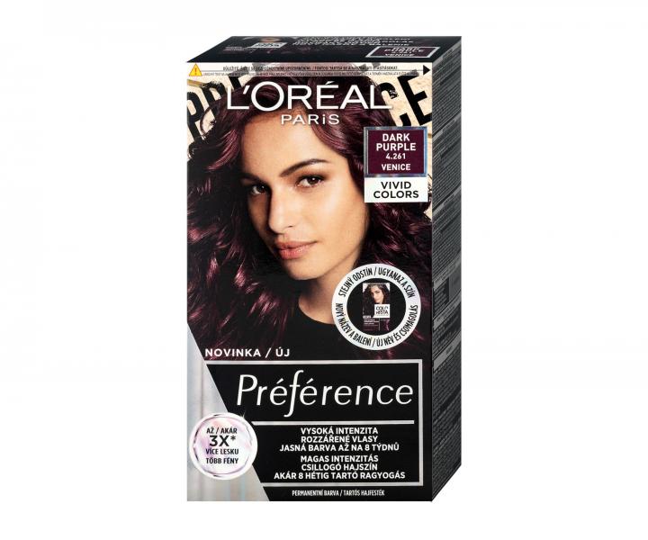 Farba do trwa�ej koloryzacji Lor�al Pr�f�rence 4.261 Dark Purple