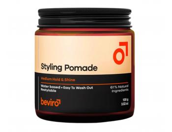 Pasta do stylizacji w�os�w nadaj�ca po�ysk i �rednie utrwalenie Beviro Styling Pomade Medium Hold & Shine - 100 g