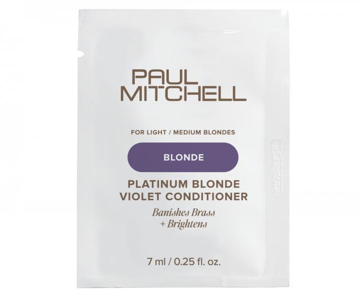 Od�ywka neutralizuj�ca do w�os�w blond i z pasemkami Paul Mitchell Blonde Platinum Blonde Violet Conditioner - 7 ml