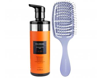 Semi-permanentna maska do wosw Klral System Colorama 7.77 - 500 ml - intensywny miedziany blond + szczotka gratis