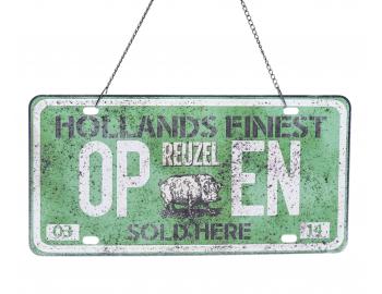 Metalowa tabliczka na drzwi otwarte/zamknite Reuzel (bonus)