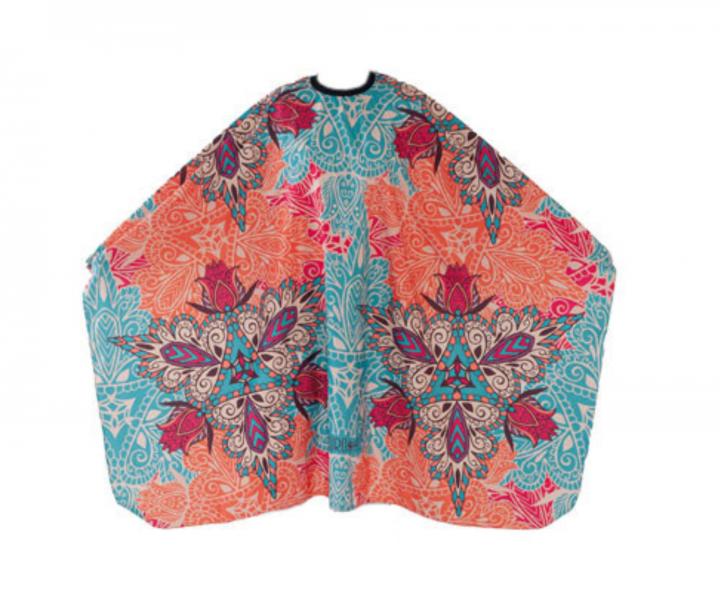 Peleryna fryzjerska do strzyenia wosw Eurostil Professional - boho - metalowy haczyk