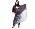 Peleryna fryzjerska Hairway - 136 x 160 cm - czarno-bia�y