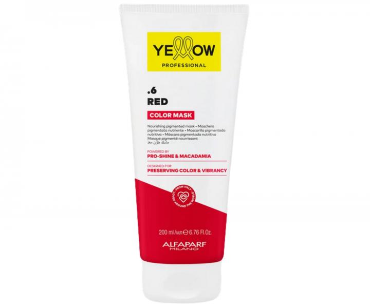 Od�ywcza maska z pigmentem kolorystycznym Yellow Professional Color Mask .6 Red - czerwona, 200 ml
