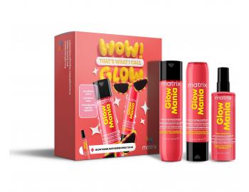 Zestaw upominkowy nadajcy poysk i ochron matowym wosom farbowanym Matrix Glow Mania
