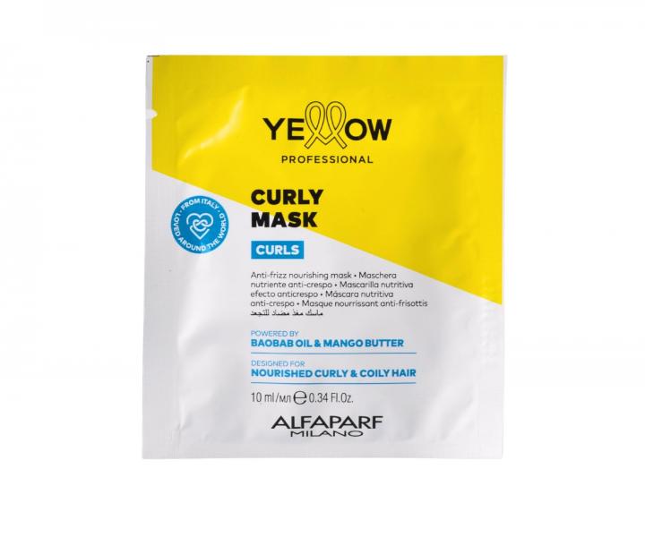 Maska do w�os�w falowanych, kr�conych i afro Yellow Professional Curls Curly Mask - 10 ml (bonus)
