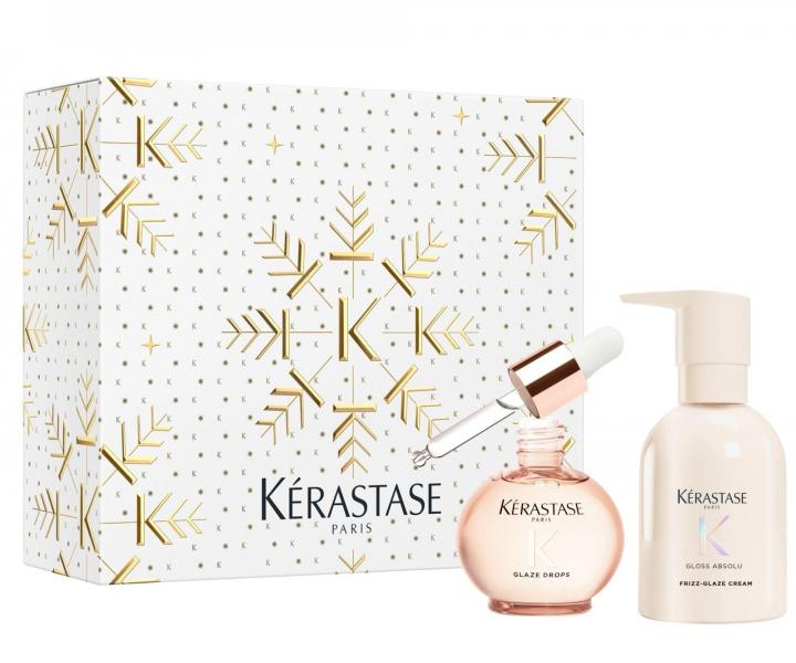 Zestaw upominkowy nab�yszczaj�cy i nawil�aj�cy w�osy ze sk�onno�ci� do puszenia si� K�rastase Gloss Absolu Set