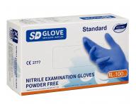 R�kawiczki nitrylowe SD Glove Nitrile Examination Gloves - 100 sztuk - niebieskie