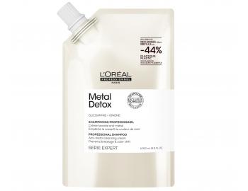 Szampon do wosw farbowanych i zniszczonych Loral Professionnel Serie Expert Metal Detox - 1000 ml - zapas