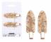 Spinki do w�os�w Sister Young Lily Makeup Hair Clips Set - 6 cm - 2 szt. - kremowo-be�owy