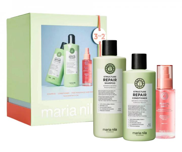 Zestaw upominkowy do pielgnacji wosw suchych i zniszczonych Maria Nila Structure Repair Holiday Box