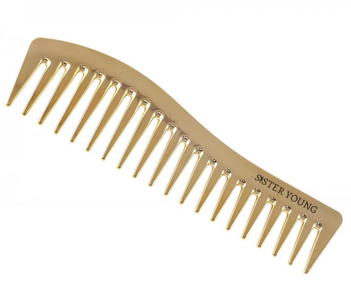 Grzebie� do w�os�w Sister Young Zuri Styling Hair Comb - 18,3 cm - z�oty