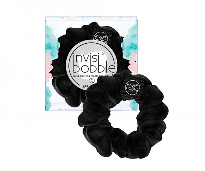 Ozdobna gumka do w�os�w spiralka Invisibobble Sprunchie True Black - czarna