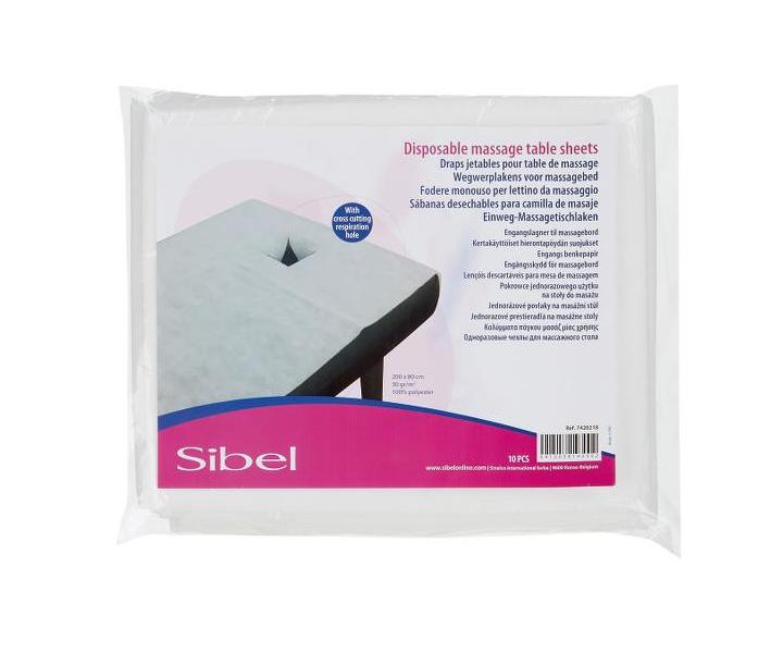 Jednorazowe przecierado na st do masau Sibel 200 x 80 cm - 10 szt