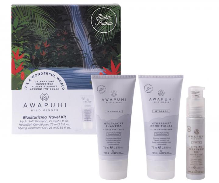 Podr�ny zestaw nawil�aj�cy z olejkiem regeneruj�cym Paul Mitchell Awapuhi Moisturizing Travel Kit