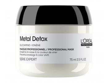 Maska do w�os�w farbowanych i zniszczonych Lor�al Professionnel Serie Expert Metal Detox - 75 ml