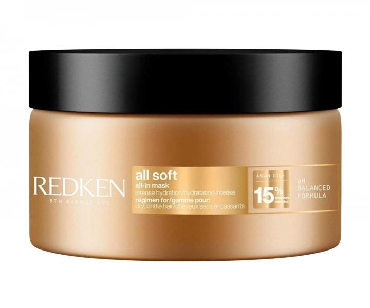 Maska g��boko od�ywiaj�ca i nawil�aj�ca do w�os�w suchych i �amliwych Redken All Soft All-In Mask - 100 ml