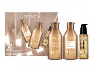 Zestaw upominkowy od�ywczy do w�os�w suchych i �amliwych Redken All Soft Argan Kit