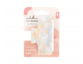 Klamra do wosw Invisibobble Clipstar M Stylesnap - beowo-niebieska z efektem marmuru