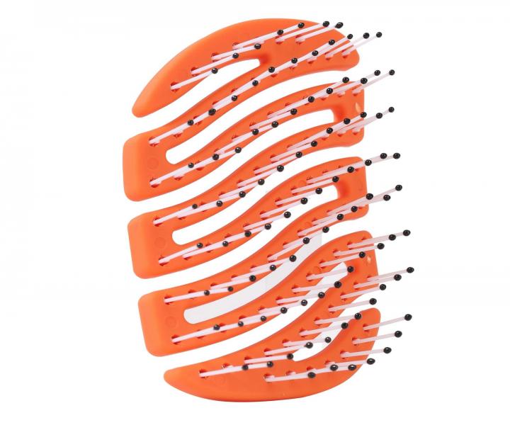 Szczotka do w�os�w z w�osiem nylonowym Sister Young Mila Pocket Hair Brush - pomara�czowa