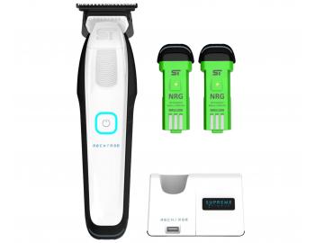 Profesjonalny trymer do w�os�w z wymiennymi akumulatorami Supreme Trimmer Recharge ST777/W - bia�y