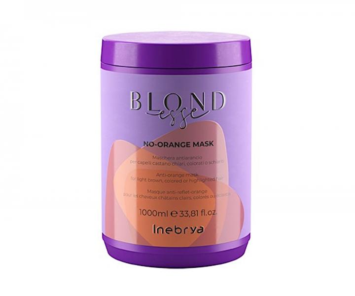 Maska przeciw pomaraczowym refleksom Inebrya Blondesse No-Orange Mask - 1000 ml