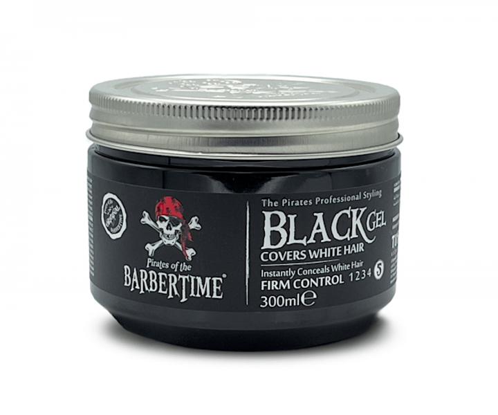 Czarny �el koloryzuj�cy do w�os�w mocno utrwalaj�cy Barbertime Hair Gel Black - 300 ml