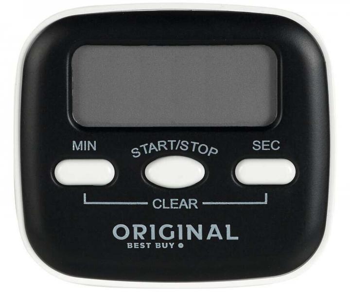 Cyfrowy zegar/ minutnik Original Best Buy z magnesem - czarno-biay