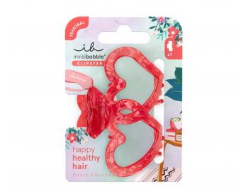 Klamra do wosw Invisibobble Clipstar M Oasis Lovers Nest -  czerwono-rowa