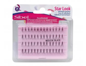 Sztuczne rzsy kpki Sibel Star Look Individual Eyelashes - rozmiar M - 56 szt.