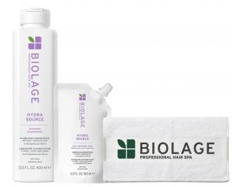 Zestaw szamponu i intensywnie nawil�aj�cej kuracji do w�os�w suchych Biolage Hydra Source + r�cznik bawe�niany gratis